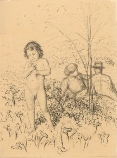 Naked Boy In The Garden