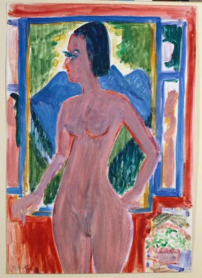 Naked Woman At The Window