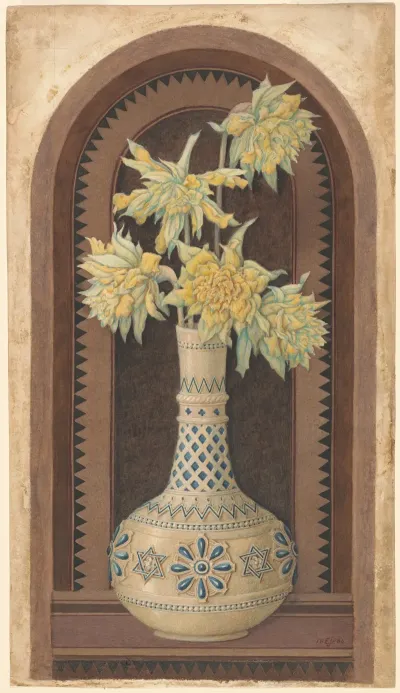 Narcissus In A Blue And White Vase 2