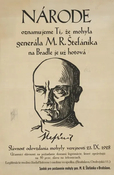 Narode Oznamujeme Ti Ze Mohyla Generala M R Stefanika Je Uz Hotova