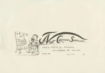 Nast Cartoon Syndicate Letterhead Design Drawing