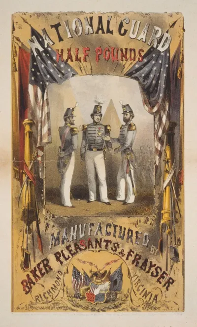 National Guard Half Pounds Manufactured By Baker Pleasants Frayser Richmond Virginia