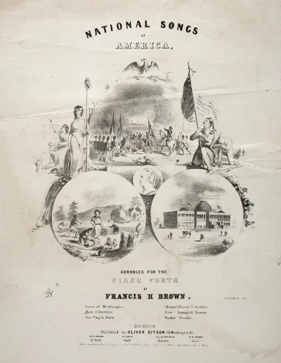 National Songs Of America Sheet Music Cover