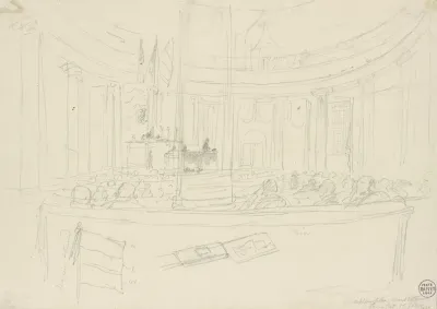 Nationalversammlung In Der Frankfurter Paulskirche 1849
