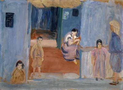 Natives In Front Of Their Dwelling