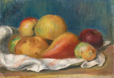 Nature Morte Aux Pommes Et A Poire