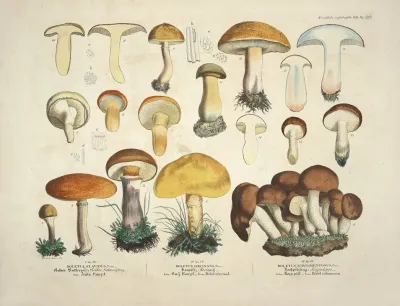 Naturgetreue Abblidungen Und Beschreibungen Der Essbaren Scha%cc%88dlichen Und Verda%cc%88chtigen Schwa%cc%88mme Pl 34