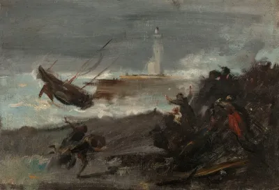 Naufrage Dans Le Port De Dieppe