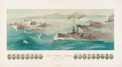Naval Battle Of Santigo July 3rd 1898