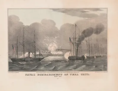 Naval Bombardment Of Vera Cruz March 1847