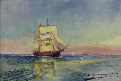 Nave Sobre El Mar Ship At Sea