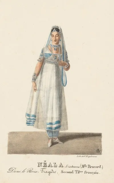 Neala 1r Costume Mlle Brocard Dans Le Paria Tragedie Second Theatre Francais