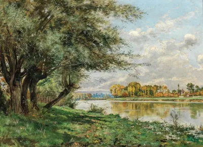 Near Fontainebleau Meadows By The River