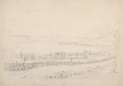 Near Mount Pleasant Looking Over Haverstraw Bay To Entrance Of High Lands