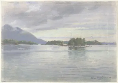 Near The Fiords Silver And Gray Evening