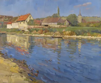 Neckar Landscape At Gundelsheim