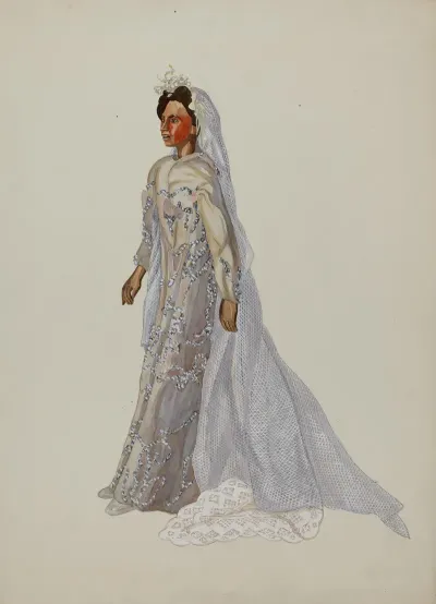 Negro Bride Puppet