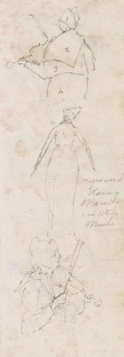 Negro Wench Dancing Maverly In White Muslin