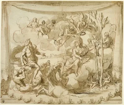 Neptune And Minerva Discussing The Foundation Of Athens