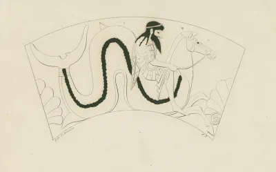 Neptune Mounted On A Hippocampus Or Seahorse Reins In Hand