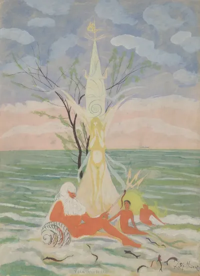 Neptunus Figuren En Zee