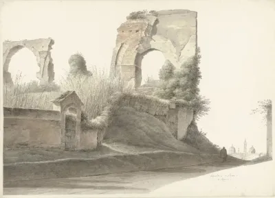 Neros Aqueduct In Rome