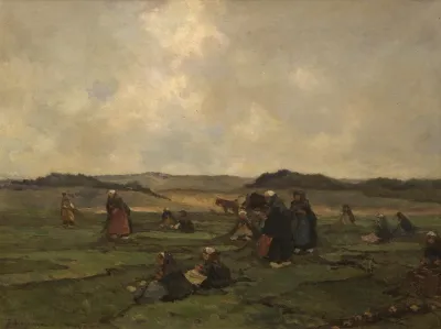 Nettenboetsers Aan Het Strand