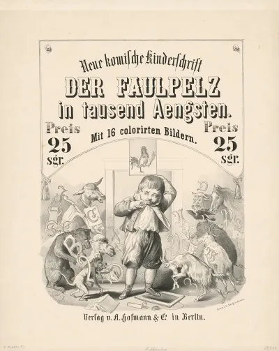 Neue Komische Kinderschrift Der Faulpelz In Tausend Angsten
