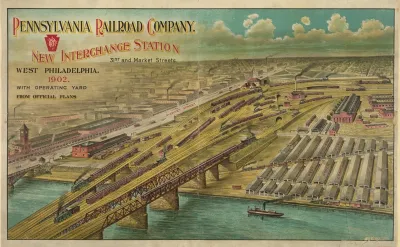 New Interchange Station 31st And Market Streets West Philadelphia 1902 With Operating Yard From Official Plans