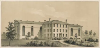 New Jail And Keepers House At South Boston Mass