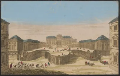 New Optical View Representing The Palace Of Prince Schwarzenberg Near Vienna In Austria