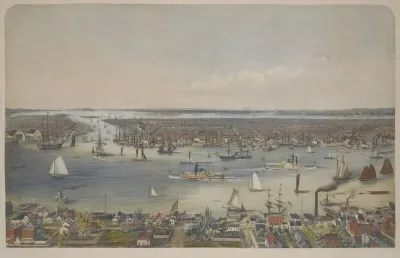 New York And Environs From Williamsburgh