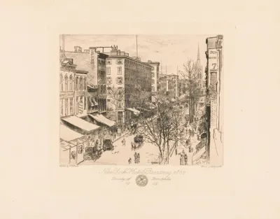 New York Hotel Broadway 1867