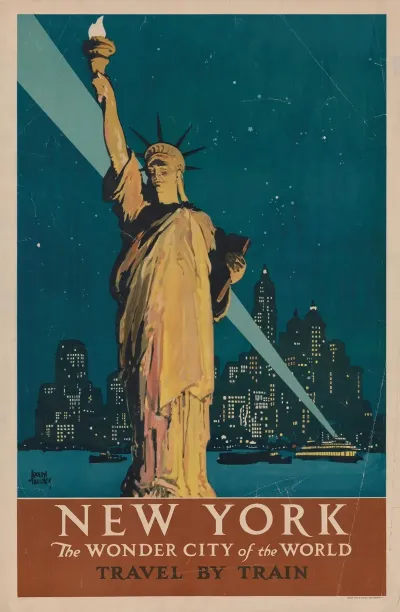 New York The Wonder City Of The World Travel By Train
