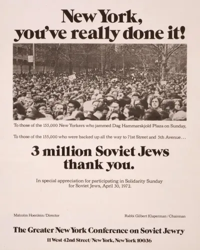 New York Youve Really Done It 3 Million Soviet Jews Thank You