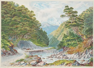 New Zealand Graphic And Descriptive Otira Gorge West Coast Road