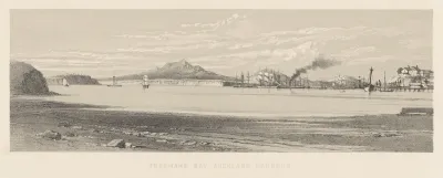 New Zealand Graphic And Descriptive Plate Iii Freemans Bay Auckland Harbour