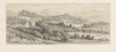 New Zealand Graphic And Descriptive Plate Iv Cheviot Hills Station