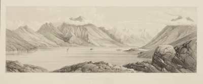 New Zealand Graphic And Descriptive Plate Iv Lake Coleridge