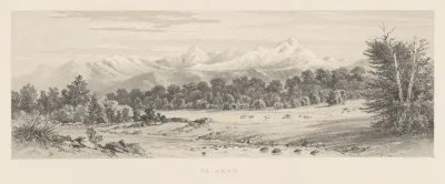 New Zealand Graphic And Descriptive Plate V Te Anau