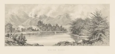 New Zealand Graphic And Descriptive Plate V Wai Au River