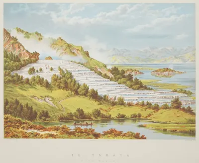 New Zealand Graphic And Descriptive Te Tarata Roto Mahana