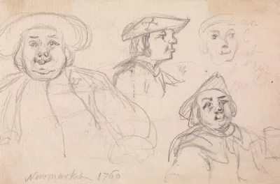 Newmarket 1760 Studies Of Mens Heads