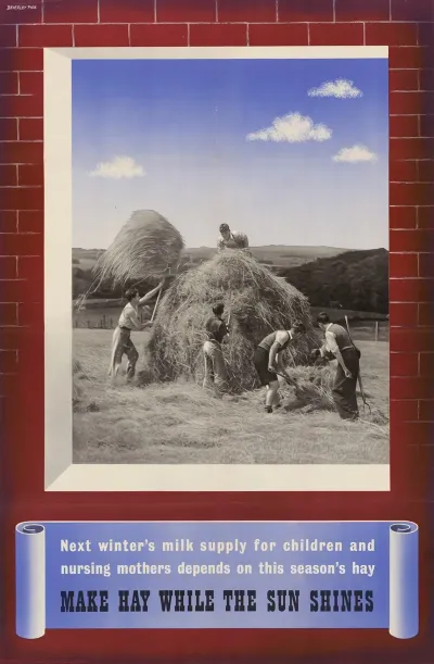Next Winters Milk Supply For Children And Nursing Mothers Depends On This Seasons Hay Make Hay While The Sun Shines