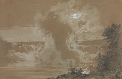 Niagara Falls By Moonlight