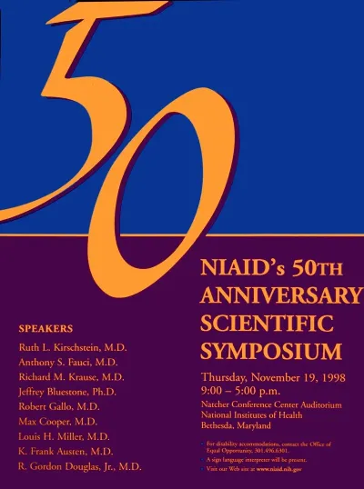 Niaids 50th Anniversary Scientific Symposium