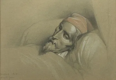 Nicolas Toussaint Charlet Sur Son Lit De Mort