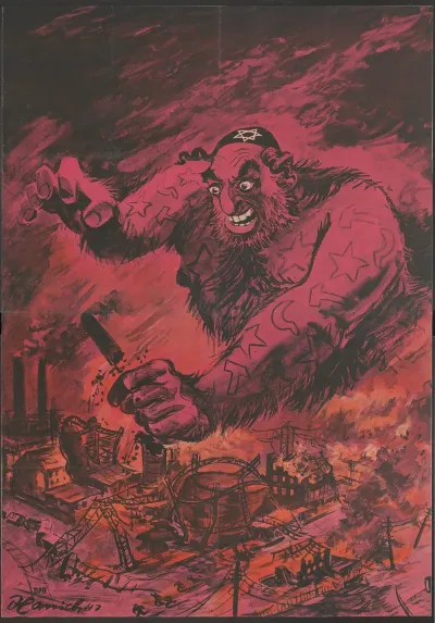 Niemiecki Plakat Antybolszewicki