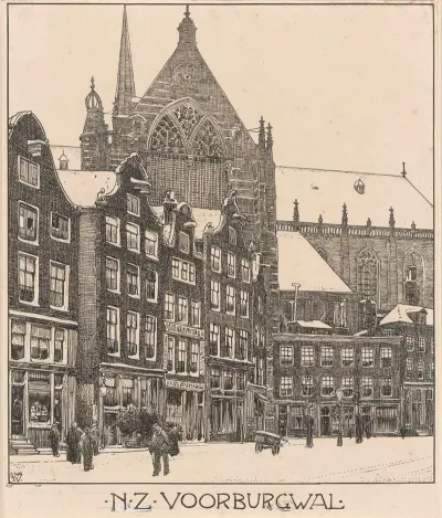 Nieuwe Zijds Voorburgwal Te Amsterdam