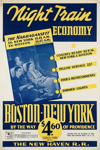 Night Train Economy Boston New York By Way Of Providence